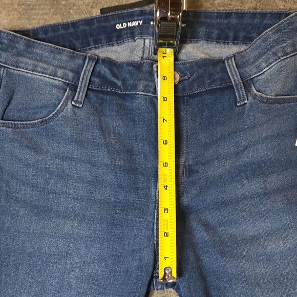 Old Navy Mid-Rise Bootcut Blue Denim Jeans 5-Pocket Design Pockets - Picture 4 of 7